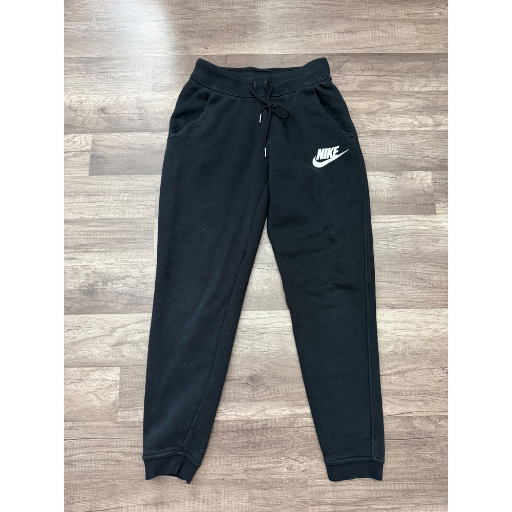 Nike Sportswear Essential Joggers Black Fleece Sweatpants Unisex XS